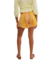 Free People Kalli Yarn-Dyed Stripe Pull-On Shorts
