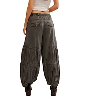 Free People Last Word Soft Cotton Low Rise Cargo Pocket Parachute Pants