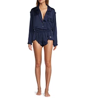 Free People Like Honey Coordinating Satin Sleep Shorts