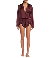 Free People Like Honey Coordinating Satin Sleep Shorts