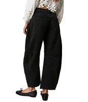 Free People We The Free Good Luck Mid-Rise Wide Leg Barrel Jeans