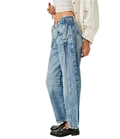 Free People We The Free Good Luck Mid-Rise Wide Leg Barrel Jeans