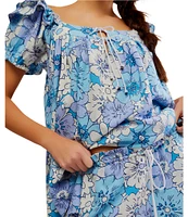 Free People Maggy Mae Floral Print Coordinating Short Set