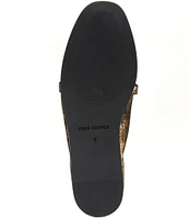 Free People Mania Bow Distressed Leather Ballet Flats