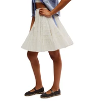 Free People Many Layers Low Rise Tiered Skirt