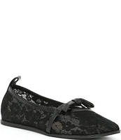 Free People Mesh Mania Lace Bow Ballet Flats