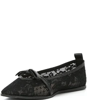 Free People Mesh Mania Lace Bow Ballet Flats