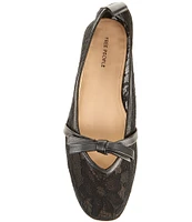 Free People Mesh Mania Lace Bow Ballet Flats