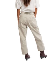Free People Moxie Low Rise Pull-On Barrel Jeans
