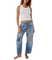 Free People Moxie Low Rise Pull-On Barrel Jeans