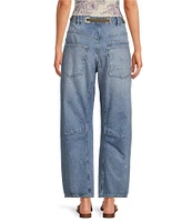 Free People Moxie Low Rise Pull-On Barrel Jeans