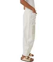 Free People Moxie Low Slung Pull-On Barrel Jeans