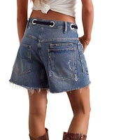 Free People Moxie Raw Hem Denim Shorts