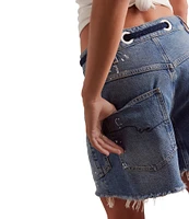 Free People Moxie Raw Hem Denim Shorts