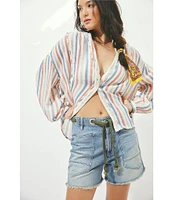 Free People Moxie Raw Hem Denim Shorts