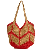 Free People Mykonos Straw Tote Bag