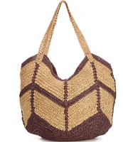 Free People Mykonos Straw Tote Bag