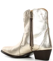 Free People New Frontier Leather Block Heel Western Booties