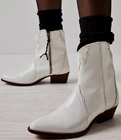 Free People New Frontier Patent Leather Western Booties