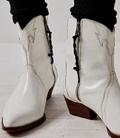 Free People New Frontier Patent Leather Western Booties