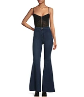 Free People Night Rhythm Corset Bodysuit