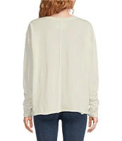 Free People Nina Crew Neck Long Sleeve Tee