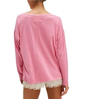 Free People Nina Crew Neck Long Sleeve Tee