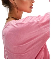 Free People Nina Crew Neck Long Sleeve Tee