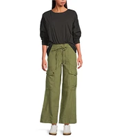Free People Nina Crew Neck Long Sleeve Tee