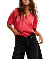 Free People Nina V-Neck Short Sleeve Tee