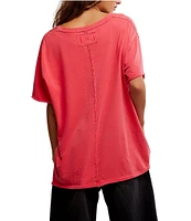 Free People Nina V-Neck Short Sleeve Tee