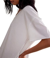 Free People Nina V-Neck Short Sleeve Tee