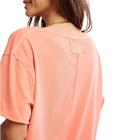 Free People Nina V-Neck Short Sleeve Tee