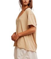 Free People Nina V-Neck Short Sleeve Tee