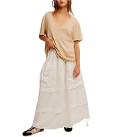 Free People Nina V-Neck Short Sleeve Tee