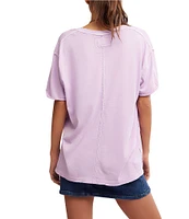 Free People Nina V-Neck Short Sleeve Tee