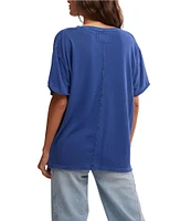 Free People Nina V-Neck Short Sleeve Tee