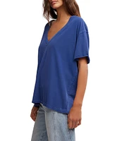 Free People Nina V-Neck Short Sleeve Tee