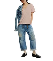 Free People Nina V-Neck Short Sleeve Tee