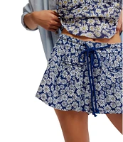 Free People Offbeat Printed Coordinating Pull-On Shorts