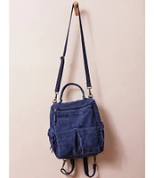 Free People Paint The Town Suede Backpack