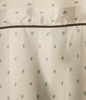 Free People Pillow Talk Floral Stripe Printed Button Front 3/4 Sleeve Satin Pajama Set