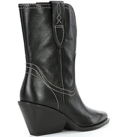 Free People Pitchfork Leather Western Inspired Boots