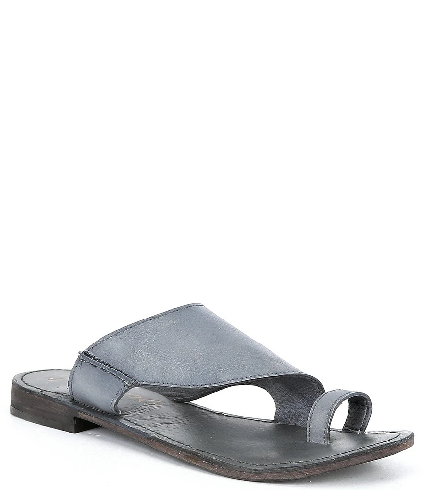 Free People Sant Antoni Leather Toe Ring Sandals