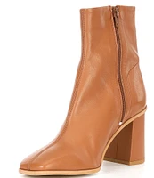 Free People Sienna Leather Square Toe Ankle Booties