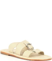 Free People Sloan Leather Buckle Slide Sandals