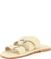 Free People Sloan Leather Buckle Slide Sandals