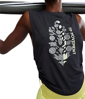 Free People Sport Mode Crew Neck Sleeveless Muscle Logo Tank