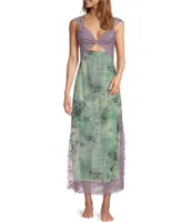 Free People Suddenly Fine Sheer Lace Sweetheart Neck Slip