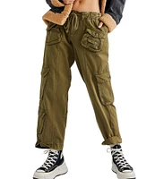 Free People Tahiti Low Rise Straight Leg Cargo Pants